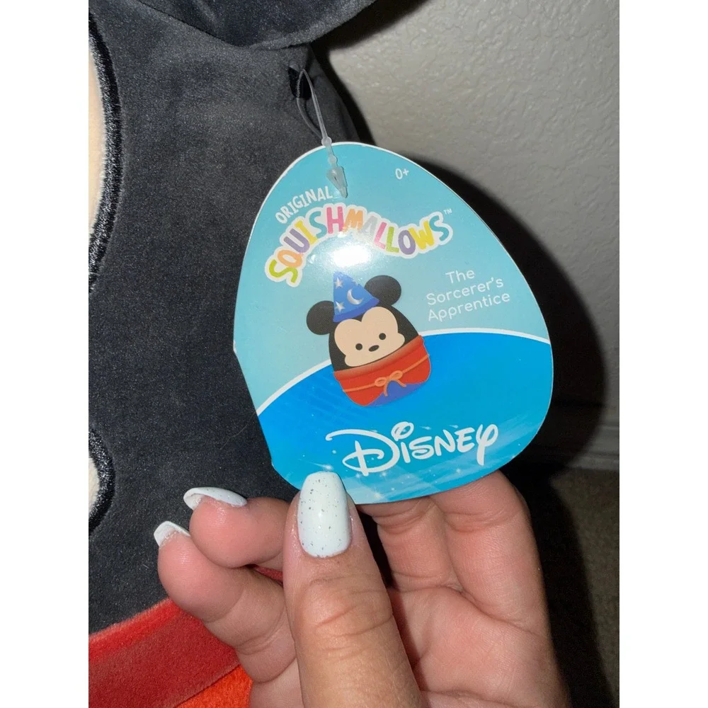 Disney Squishmallows Mickey Mouse Sorcerer Apprentice Fantasia Plush 8 inch NWT